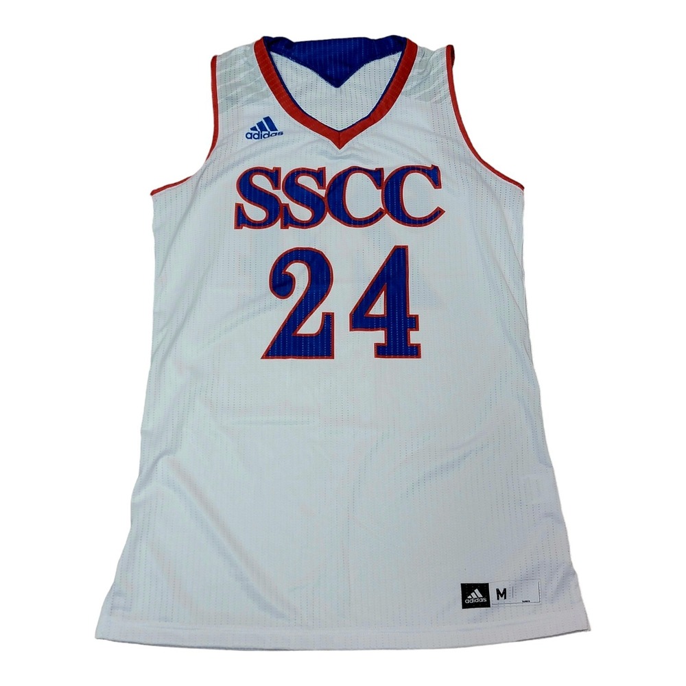 Men's Southern State CC Patriots Adidas Game Used Basketball Jersey #24 Medium